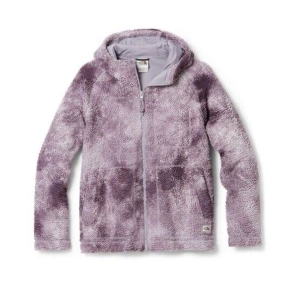 The North Face Purple Tie Dye Ridge Fleece Full Zip Jacket Size XS - Picture 1 of 10